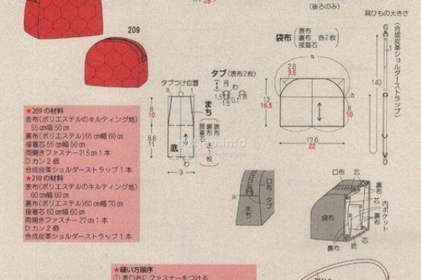 斜挎小包包的制作图纸.