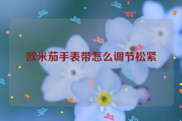 欧米茄手表带怎么调节松紧.