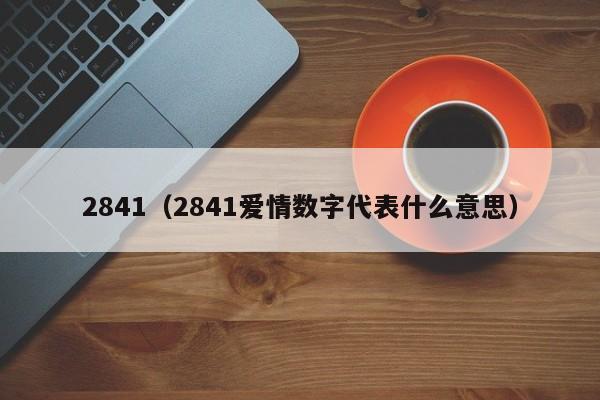 2841爱情数字代表什么意思.