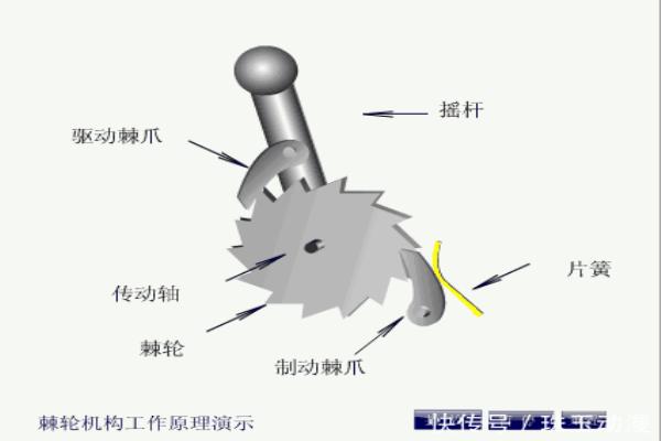 棘轮棘爪怎么跟小朋友解释.