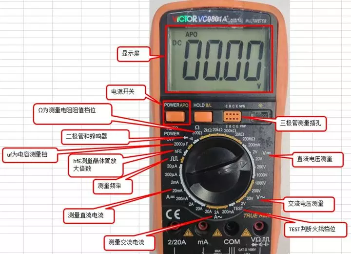 智能万用表的使用方法(1)