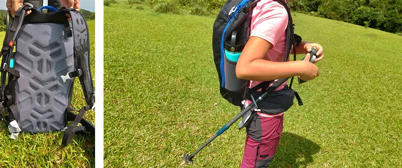 迪卡侬17l登山包登山杖怎么挂(23)